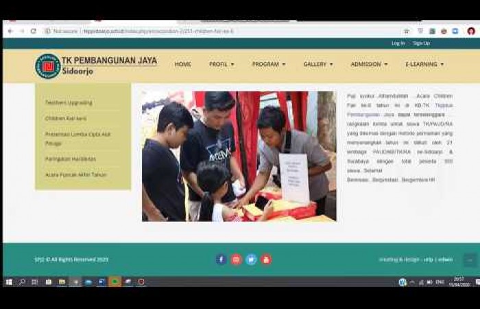 Video2 Tutorial mengisi konten WebsiteSPJ